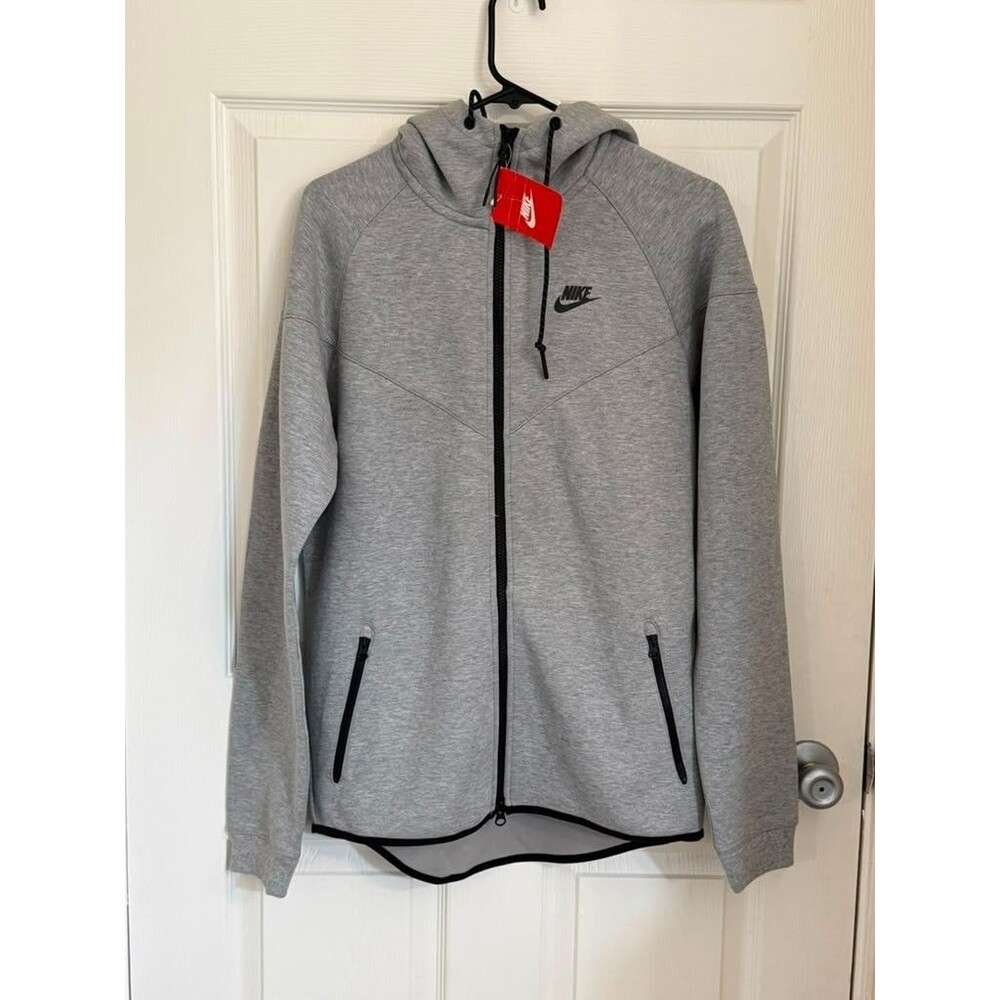 Nike Tech Fleece Full Zip Hoodie Gray Men's Medium NWT